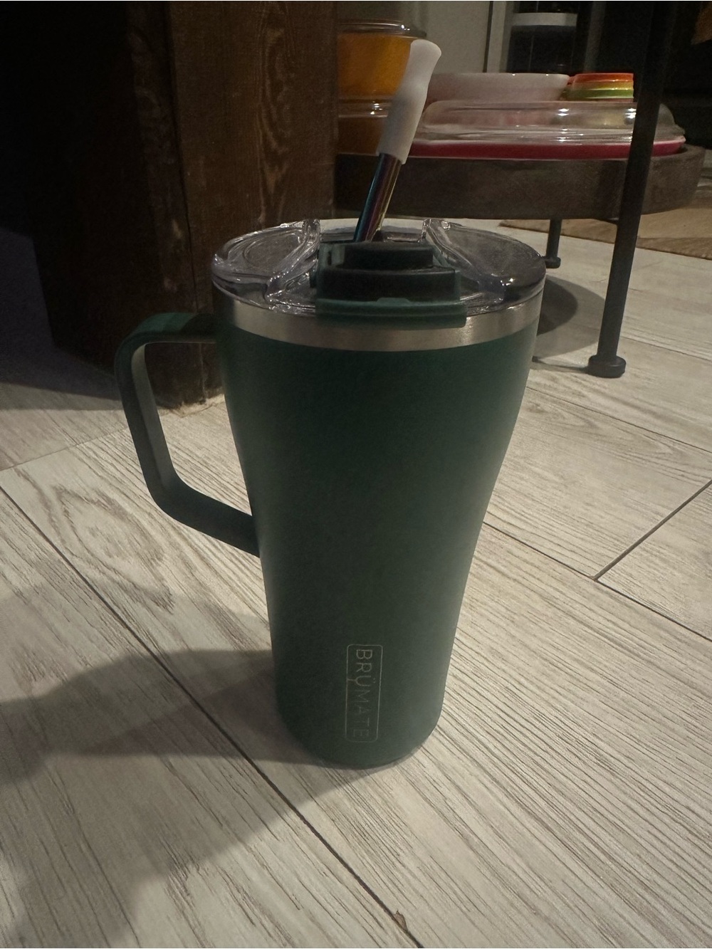 Brumate Green Insulated Travel Mug with Handle 22oz